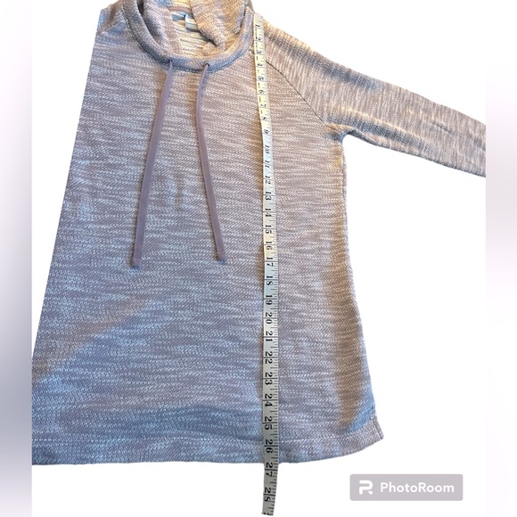 COLUMBIA Women’s Small Hooded Sweater Light Plum Knit Stretchy - Picture 6 of 6